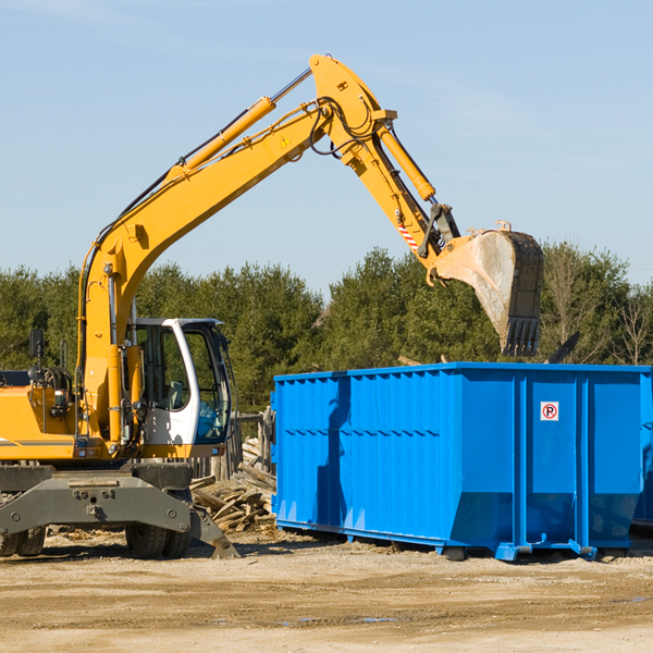 is there a minimum or maximum amount of waste i can put in a residential dumpster in Dow IL